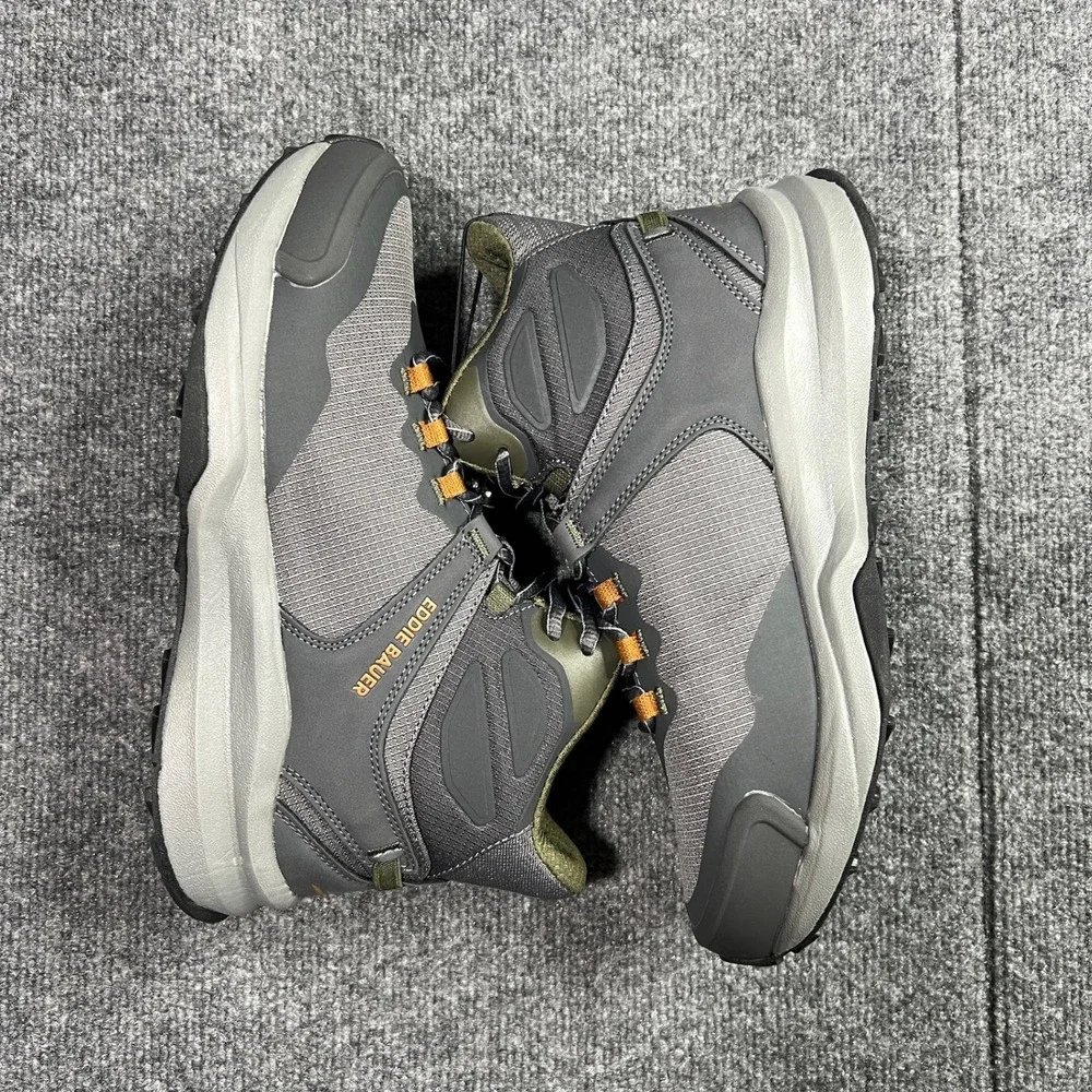 NIB‎ Eddie Bauer Mens 9 Rapoza Outdoor Hiking Sneaker Boot Grey 196064522050